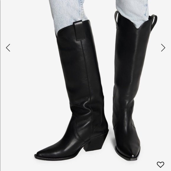 ANINE BING TALL TANIA BOOTS black size 10 (Europe 40) - Picture 1 of 15
